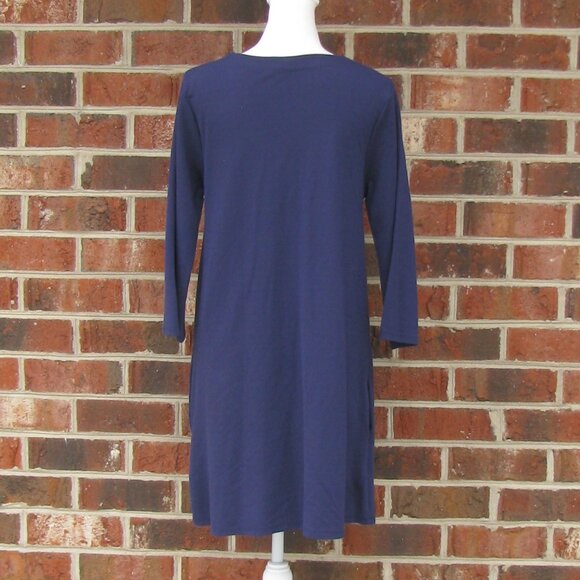 NWT Ripley Rader A line navy blue v neck casual career 4 dress has pocke… - Picture 6 of 6